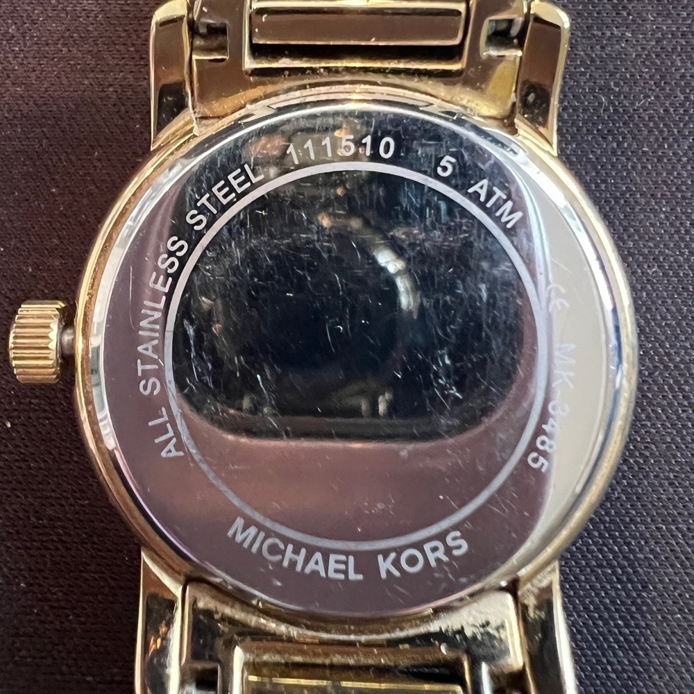 Michael Kors Janey women’s quartz watch jewelry MK-3485 gold stainless steel - Picture 7 of 11